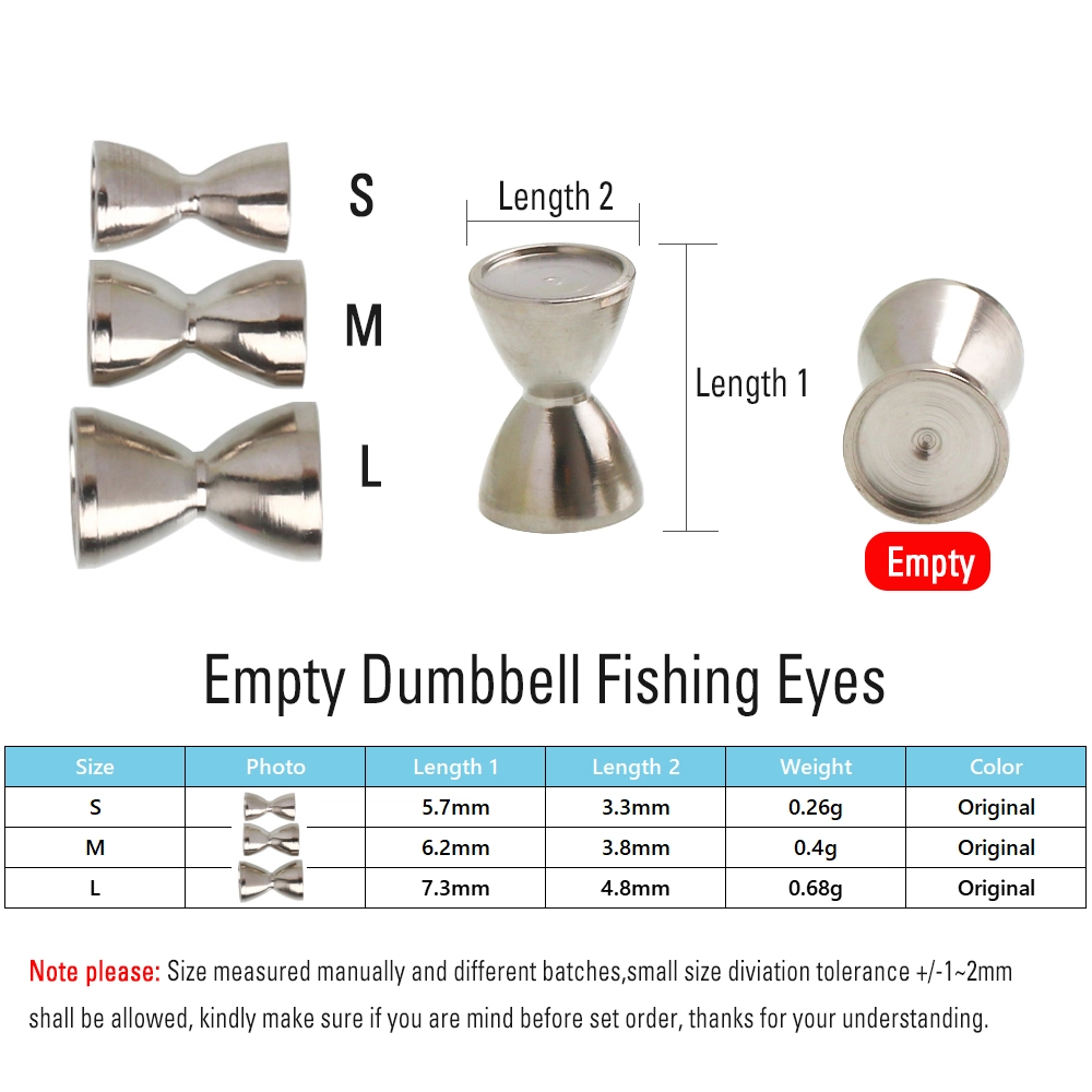 3D Realistic Solid Dumbbell Fish Eyes Fly Tying Materials